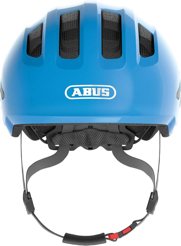 ABUS Kinderhelm Smiley 3.0 - Fahrradhelm mit tiefer Passform, kindergerechten Designs & Platz für ei