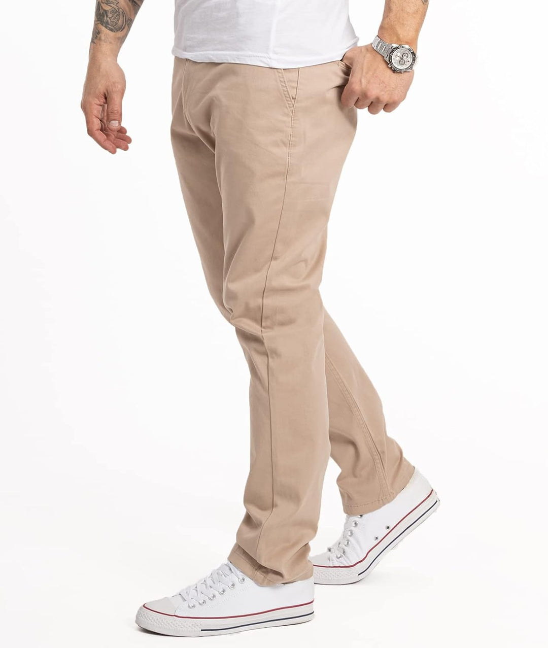 Indumentum Chino Hose Basic Regular Fit IR-506 29W / 30L Beige, 29W / 30L Beige