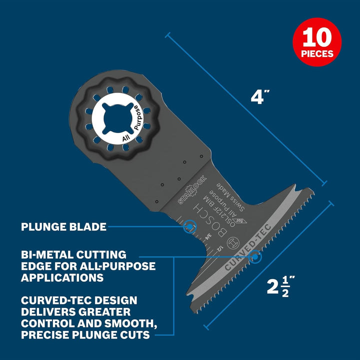 BOSCH OSL212F-10 6,3 cm Starlock oszillierende Multifunktionswerkzeugklinge 2-1/2 In. Tauchschnittkl