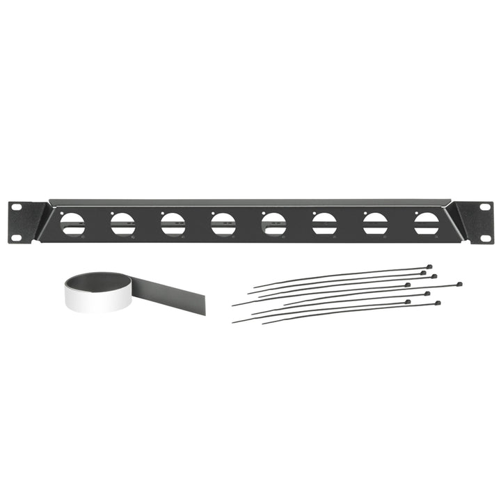 Adam Hall 19'' Parts Parts 872230 - gewinkelte Rackblende für 8x D-TYPE Buchsen 48.26 cm(19 Zoll)