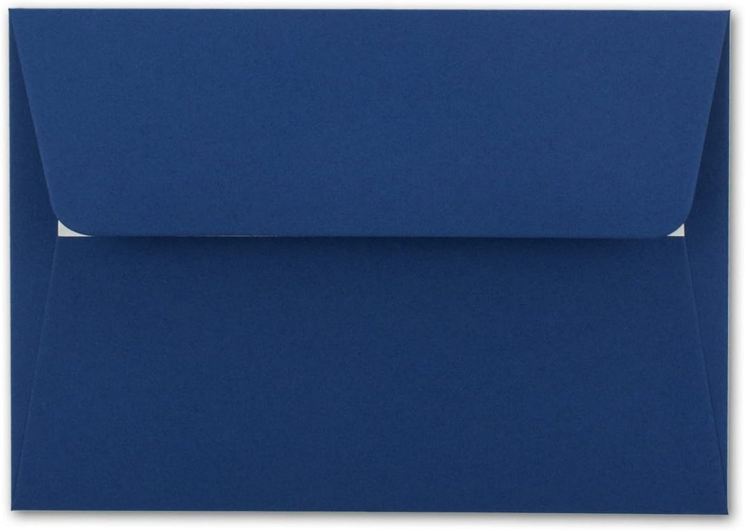 700x Brief-Umschläge B6 - Nachtblau - 12,5 x 17,5 cm - Haftklebung 120 g/m² - breite edle Verschluss