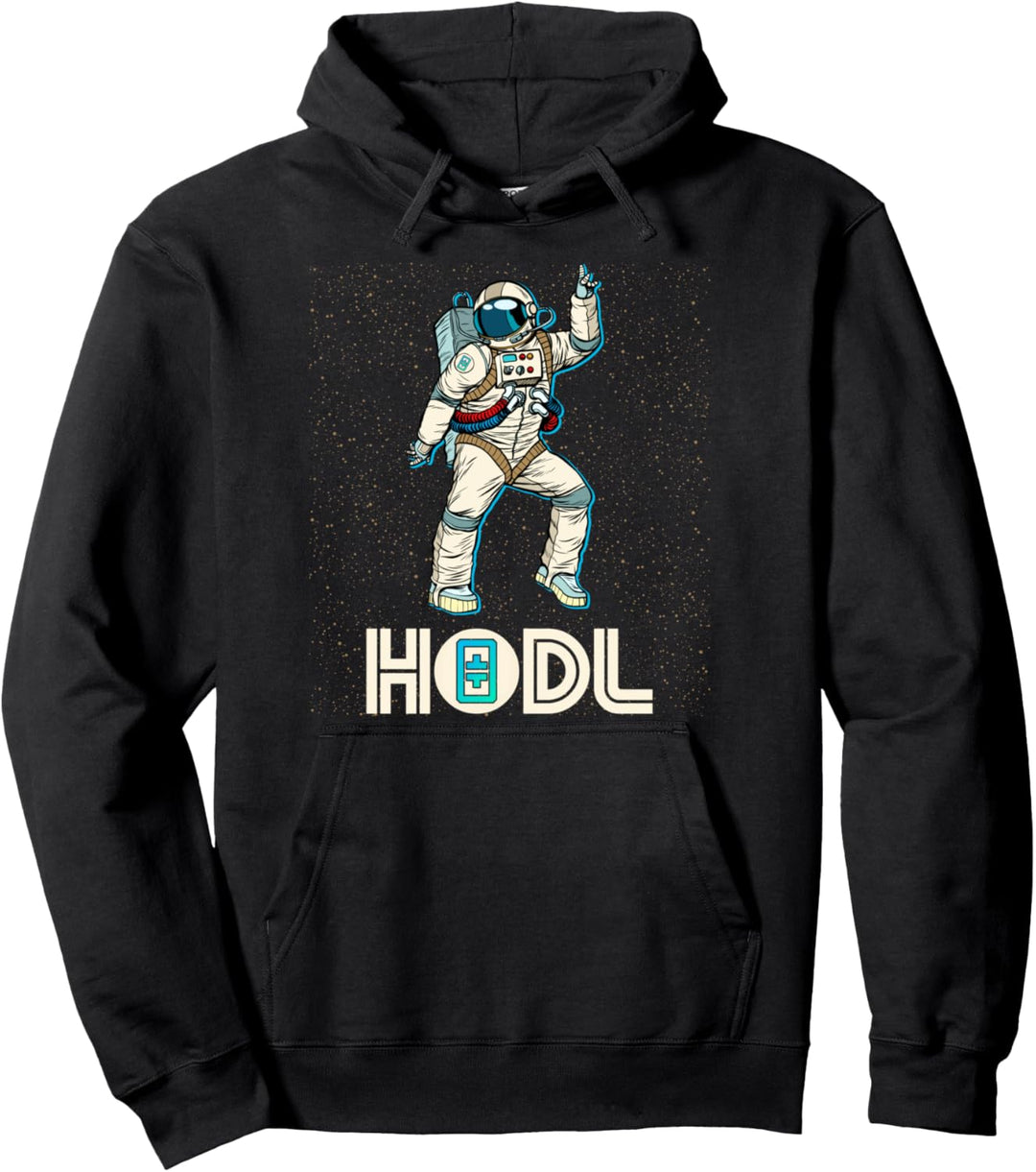 Cryptocurrency Talk - Fun HODL THETA Disco Moon Gear Pullover Hoodie