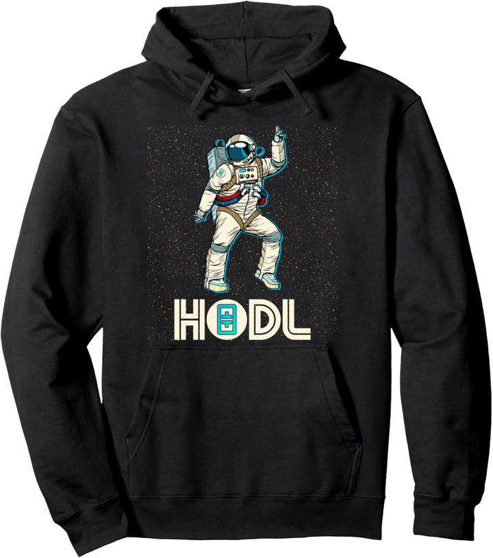 Cryptocurrency Talk - Fun HODL THETA Disco Moon Gear Pullover Hoodie