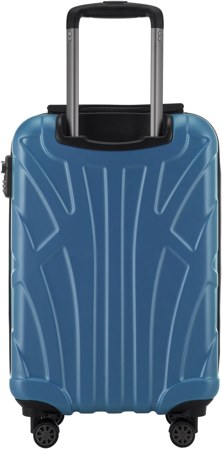 suitline Handgepäck Hartschalen-Koffer Koffer Trolley Rollkoffer Reisekoffer, TSA, 55 cm, ca. 34 Lit