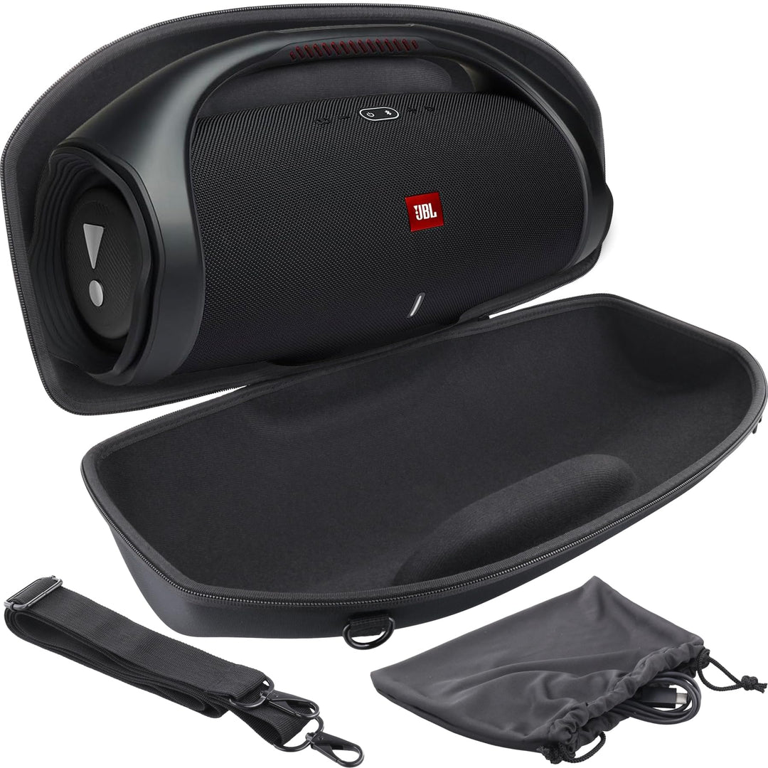 co2CREA Hart Tragetasche mit Mini Zubehörtasche und Schultergurt Für JBL Boombox 3 /Boombox 3 WiFi/B