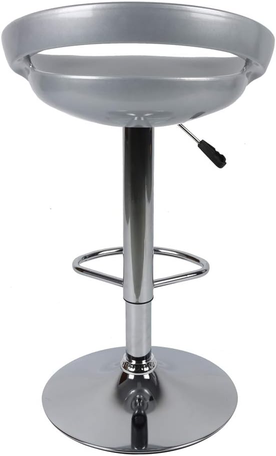 Barhocker 2er Set aus ABS-Kunststoff, Drehbare Barhocker Höhenverstellbar 55 bis 75 cm, Barstuhl Küc