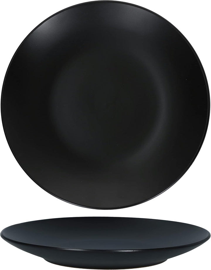MamboCat Kattegat 6er Set Kuchenteller I 6 Personen I Ø 20 cm I Schwarz matt I Dessertteller, Frühst