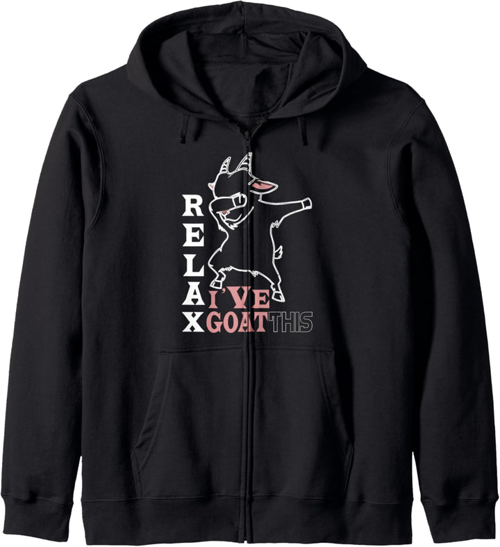 Lustige Ziege Dabbing Relax I've Goat This Kapuzenjacke