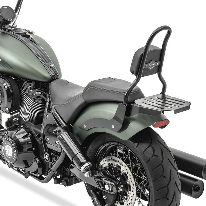 Sissy Bar M3 kompatibel für Indian Chief Bobber 21-22 mit Gepäckträger schwarz