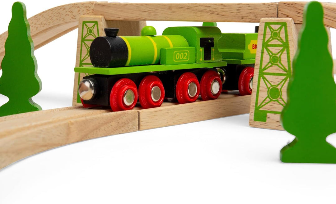 Bigjigs Rail Grosse grüne Lokomotive
