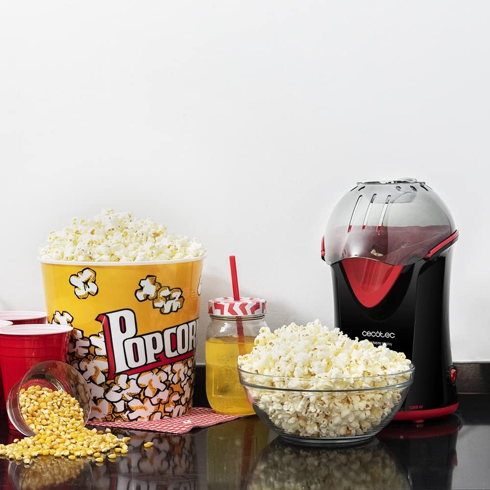 Cecotec Fun&Taste P´corn Popcornmaker. Betrieb durch Konvektion, Popcorn in nur 2 Minuten, Abnehmbar