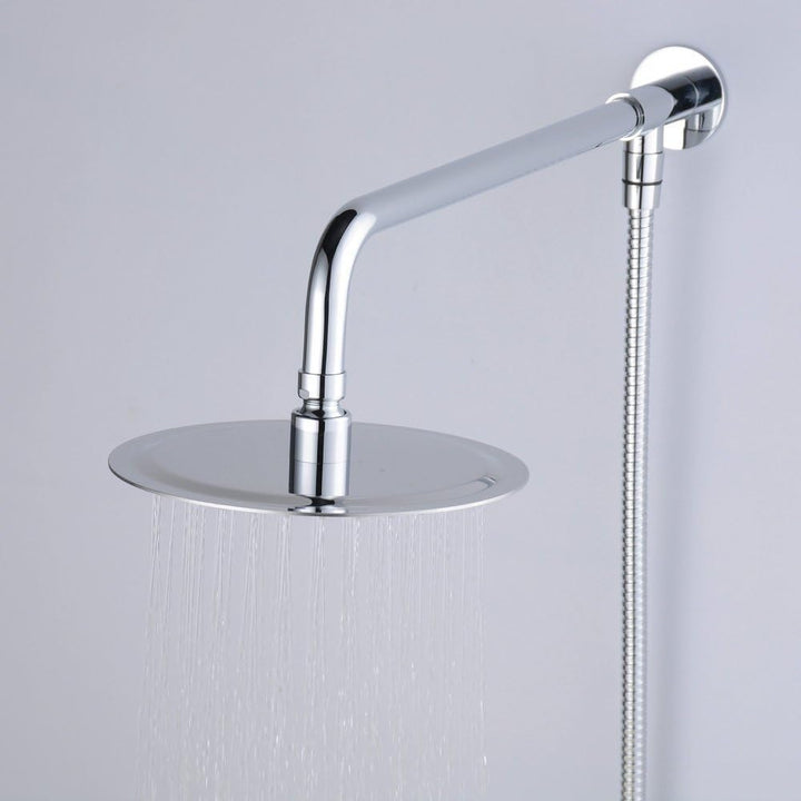 Hiendure® 25cm Runde Luxus Regendusche Einbauduschköpfe Edelstahl Duschkopf aus Edelstahl Spiegeleff