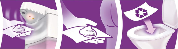 hagi Popo-Schaum statt feuchtem Toilettenpapier: berührungslos aus dem automatischen hagi Schaumspen