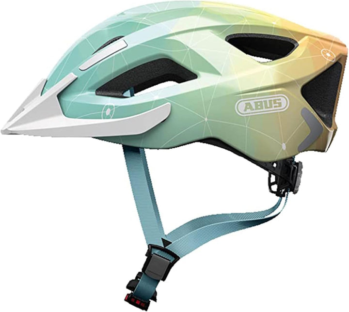 ABUS Stadthelm Aduro 2.0 - Allround-Fahrradhelm mit Licht - in sportivem Design für den Stadtverkehr