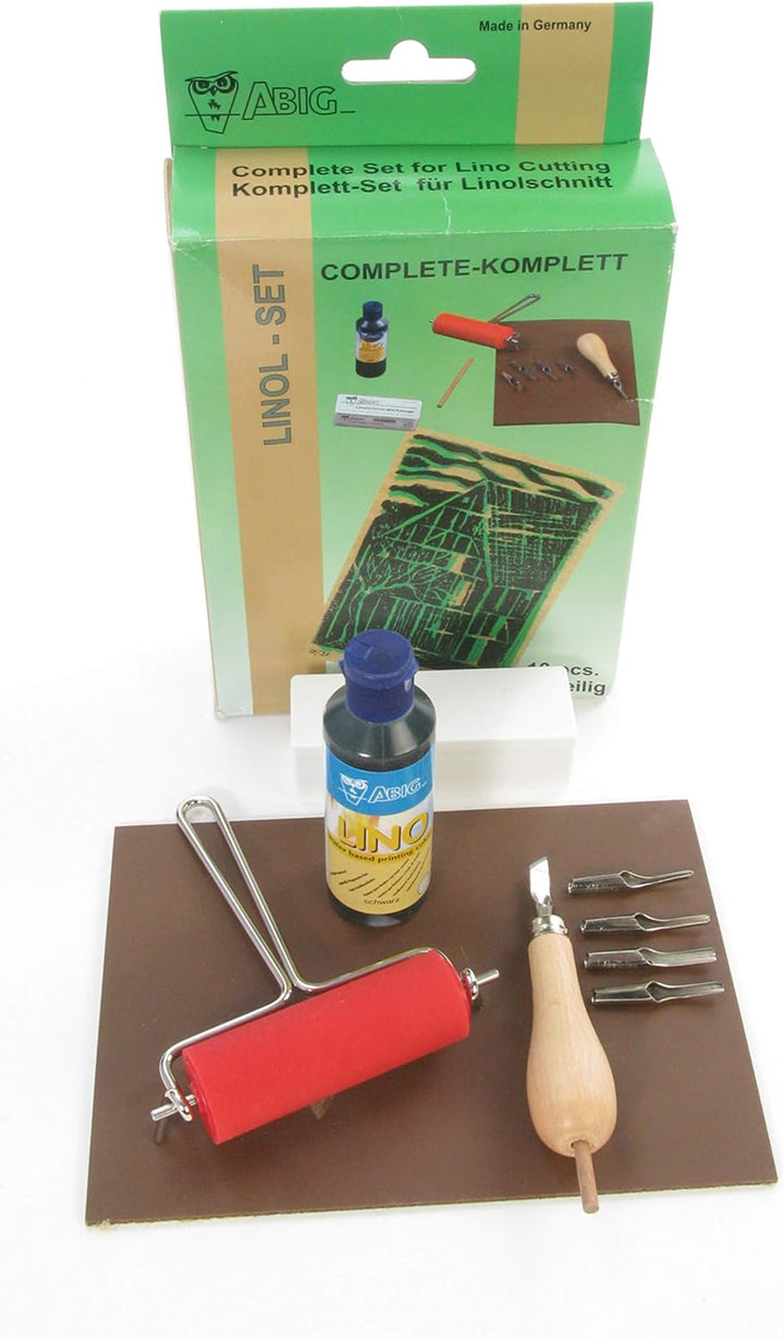 CREATIVE NEU Abig Linol-Set Complete Format A5. 10-teilig