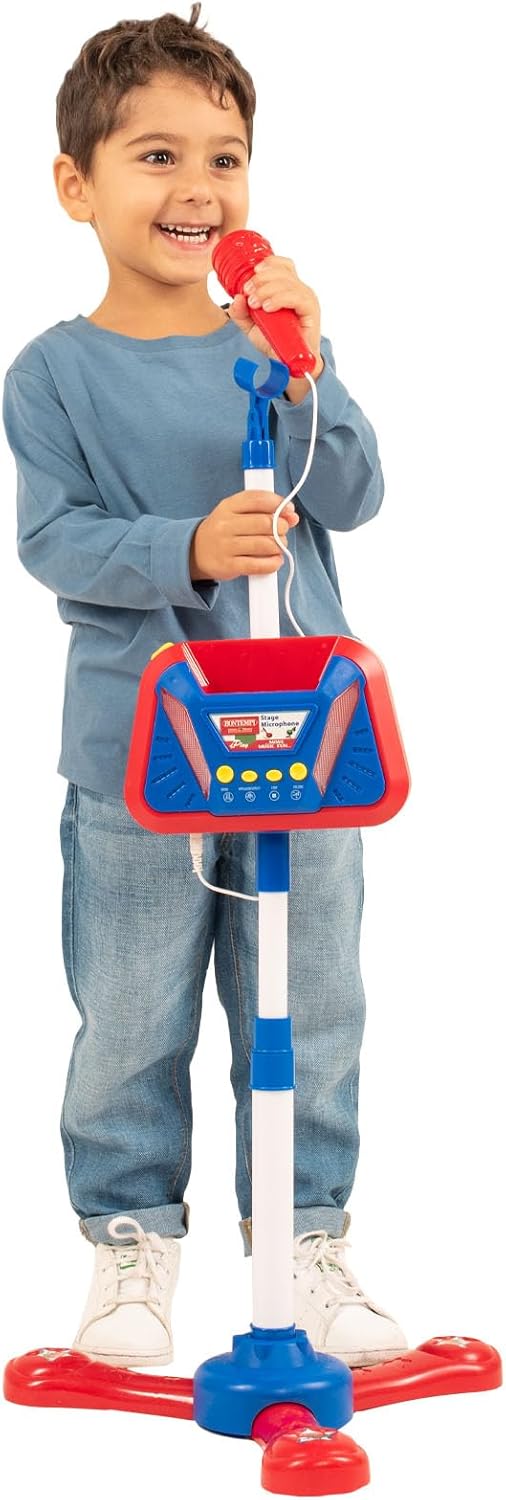 Bontempi | WirelessStage Mic Kabelloses Bühnenmikrofon für unbegrenzte Aufführungen, Blau, 360 x 360