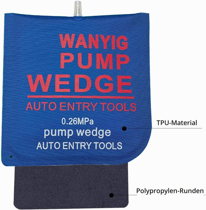 WANYI 6 Stück Pneumatikspanner Montagekissen Montagehilfe Fenster Quadratisch Air Wedge Pump Fenster