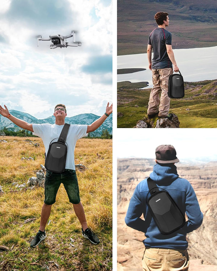 PEKREWS Mini 4K Tasche, Tragbare Koffer für DJI Mini 4K /2/2 SE und RC-N1 Fernsteuerung, Kompakte Re