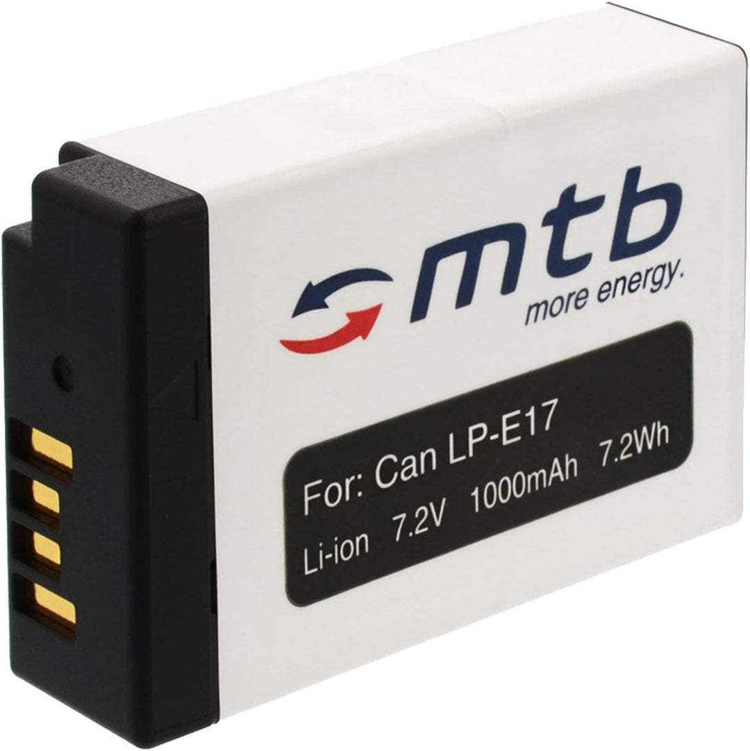 2 Akkus + Dual-Ladegerät (USB) für LP-E17 / Canon EOS 77D, 200D, 750D, 760D, 800D / EOS M3, M5, M6 (