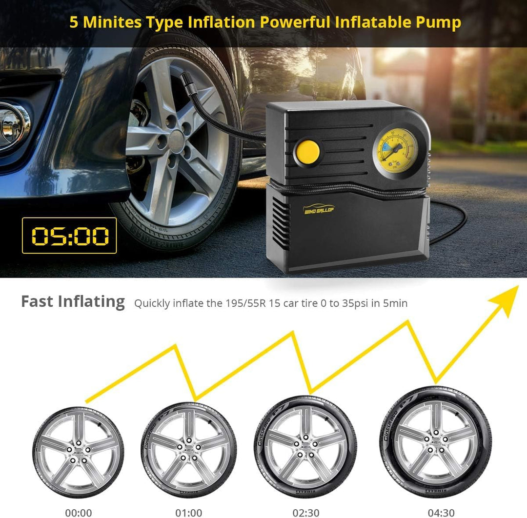 Mini 12v Kompressor Auto Luftpumpe Autoreifen Pumpe Reifen Pumpe für Auto Elektrische Luftkompressor