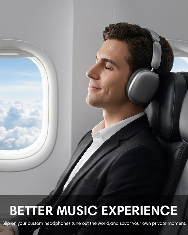 Wentronic Y02 Aktive Noise Cancelling Kopfhörer,60 Std.5 EQ-Musikmodi,Hi-Res-Audio,Tiefe Bässe,faltb