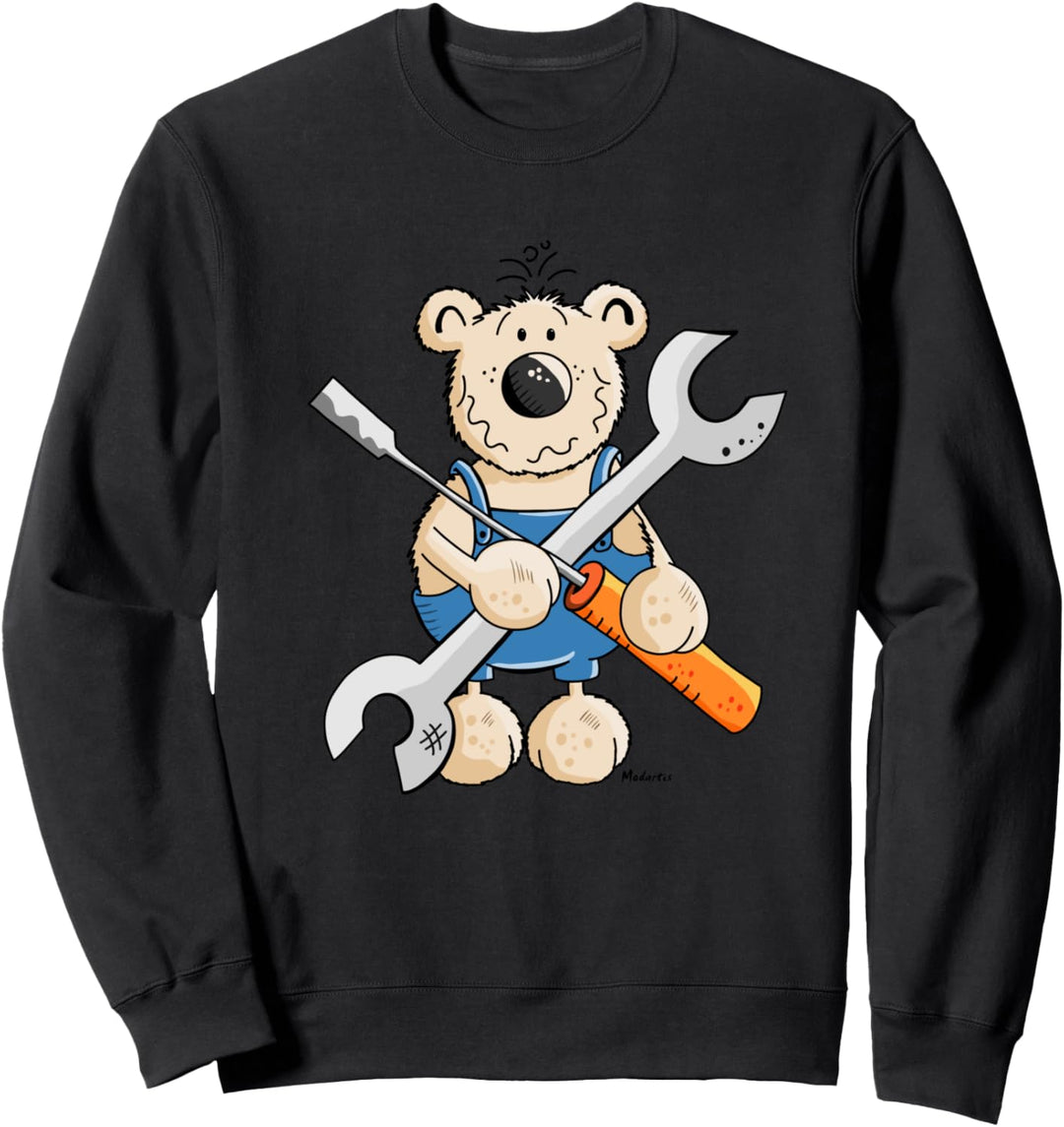 Werkzeug Bär Fun Geschenk für Schrauber und Mechaniker Sweatshirt