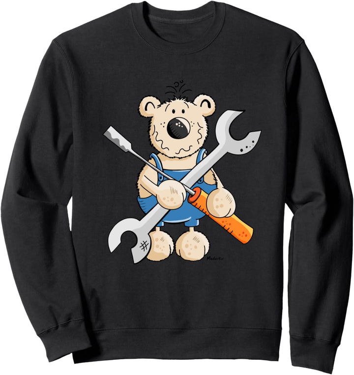 Werkzeug Bär Fun Geschenk für Schrauber und Mechaniker Sweatshirt