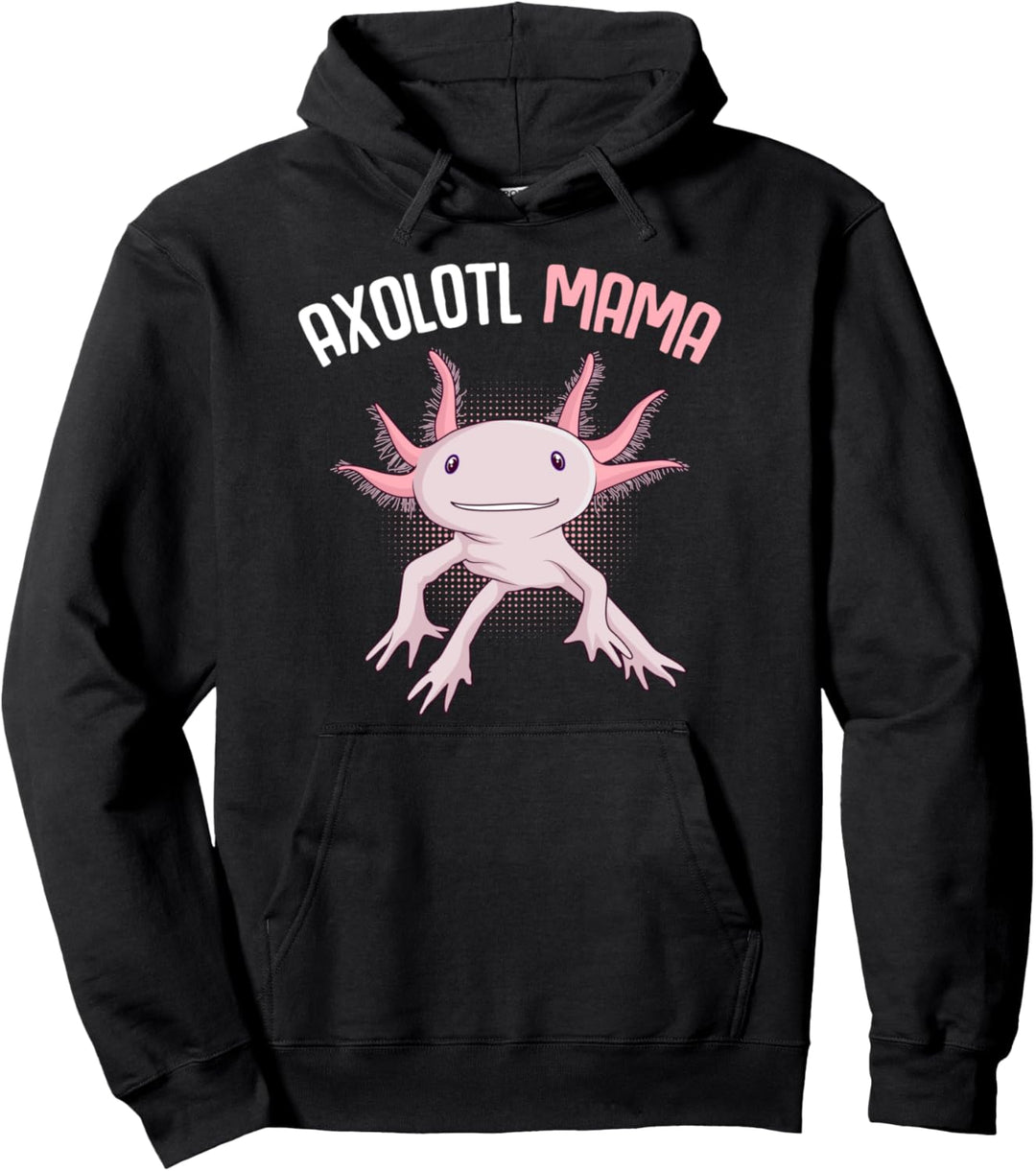 Axolotl Mama Mom Mutter Lustig Salamander Frauen Mädchen Pullover Hoodie