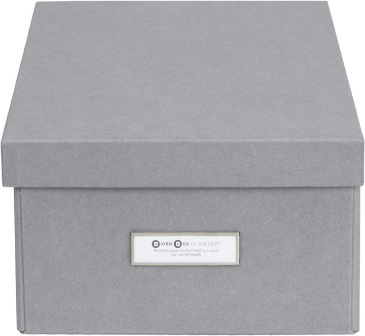 Bigso Box of Sweden Katia Faltbare Aufbewahrungsbox mit Etikettenrahmen zur einfachen Identifizierun