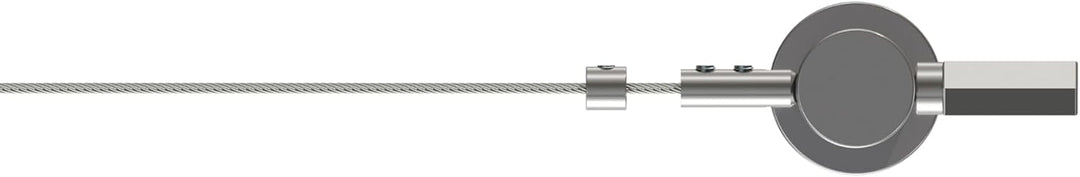 INTERDECO Seilspanngarnitur (1 Set), Gardinen-Seilgarnitur, verchromt, Tavia, inkl. 5 Meter Gardinen