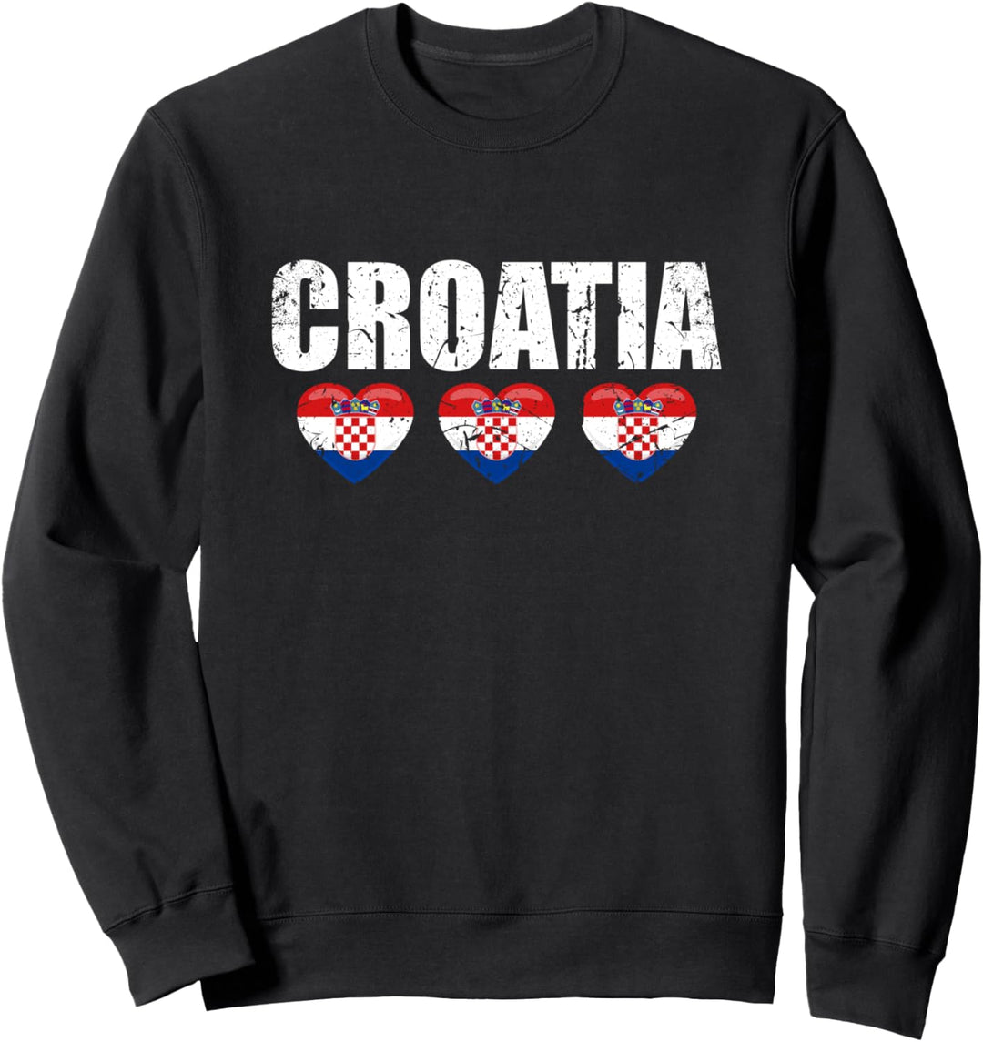 Croatia Kroatien Kroatische Flagge Stolzer Kroate Sweatshirt