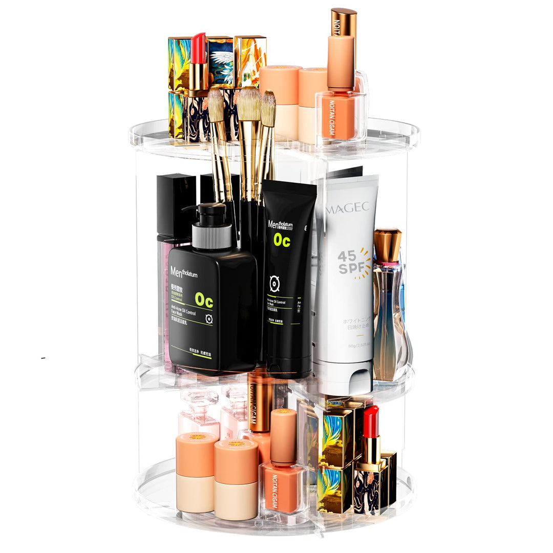 Newaner Make Up Kosmetik Organizer, 360 Drehung Lippenstift-Organizer Kosmetische Aufbewahrungsbox D