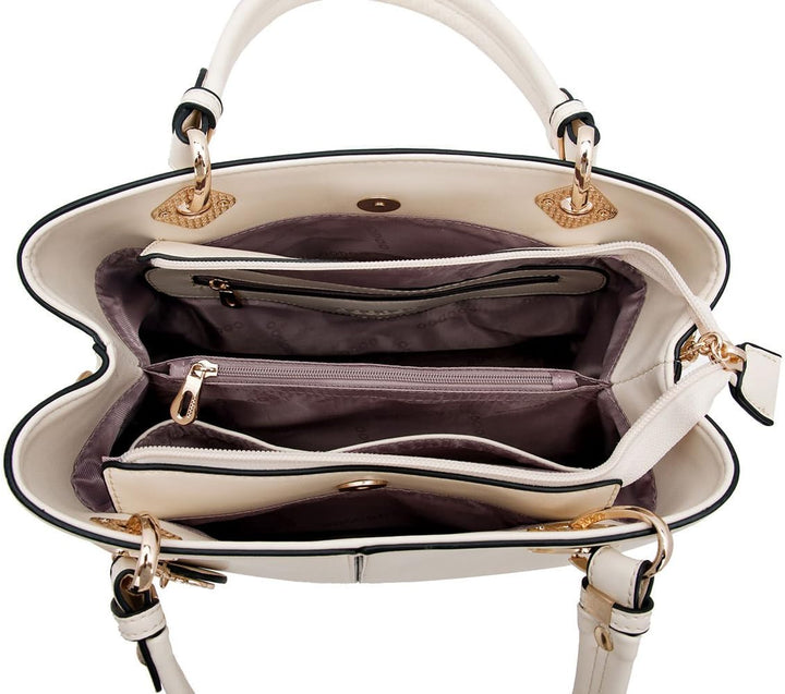 DEERWORD Damen Taschen Handtasche Frauen Elegant Tasche Henkeltasche Vintage PU-Leder 3001 1-teilig