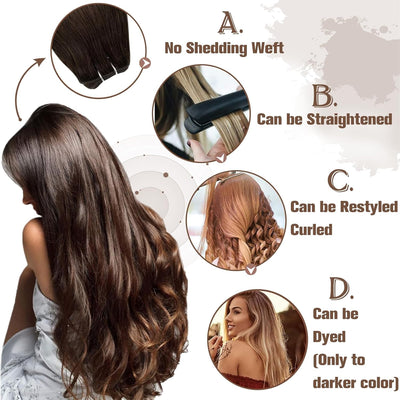 Hetto Balayage Echthaar Tressen Extensions Remy Tressen Echthaar Extensions Naturlich Tressen Extens