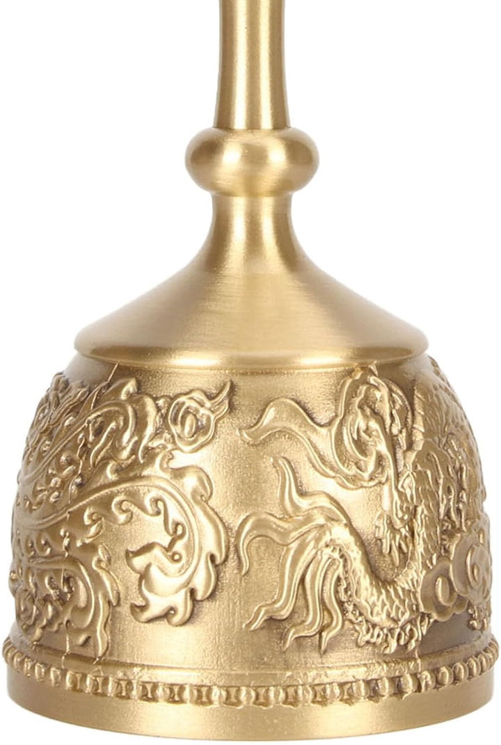 Handglocke aus Messing, lauter Klang und stabiler Griff, dekorative Handrufglocke für Hochzeiten, Sc