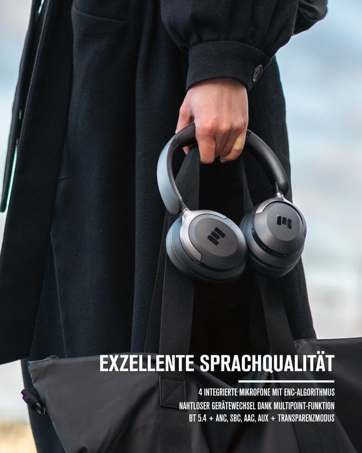 MIIEGO MOOVE 55 Silence - Hybrid Active Noise Cancellation - Over-Ear Kopfhörer - 70 Std. akkulaufze