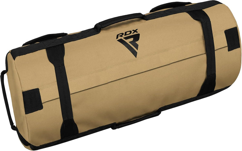 RDX Gewichtete Sporttasche für Krafttraining, Gewichtssack mit 8 Griffe, Gewicht Sandbag ungefüllten