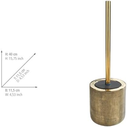 WENKO WC-Garnitur Rivara, hochwertiger Bürstenhalter in elegantem Design aus edler Keramik, handbema