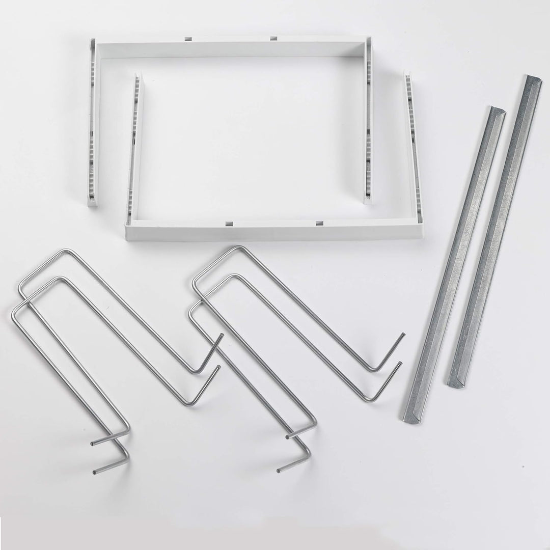 Smead 64851 Bilderrahmen, robust, verstellbar, Briefgrösse, Weiss, 40,6 cm bis 61 cm, 1 Stück