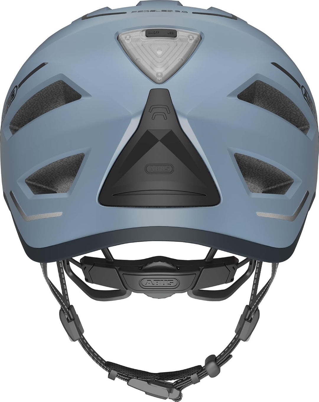 ABUS Stadthelm Pedelec 2.0 - Fahrradhelm mit Rücklicht und Regenhaube - für den Stadtverkehr - für D