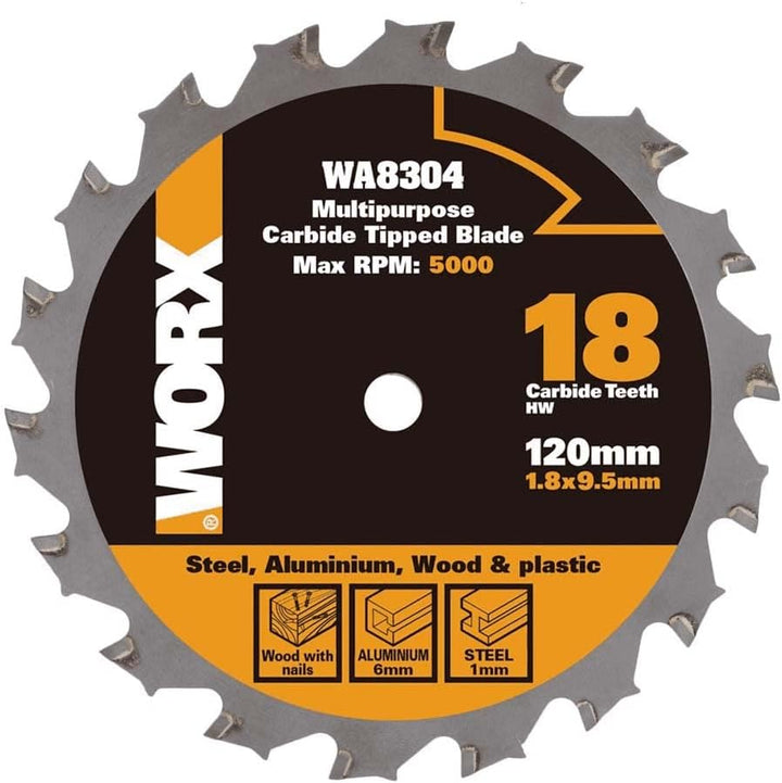 Worx wa8304 worxsaw 120 mm Mehrzweck Klinge: Holz/Metall/Fliesen – Silber (1)