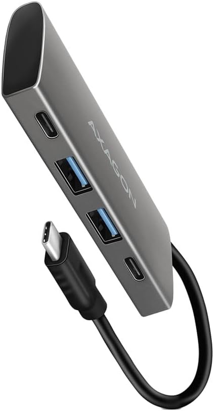 Axagon HMC-4G2 hub & concentrateur USB 3.2 Gen 2 (3.1 Gen 2) Type-C 10000 Mbit/s