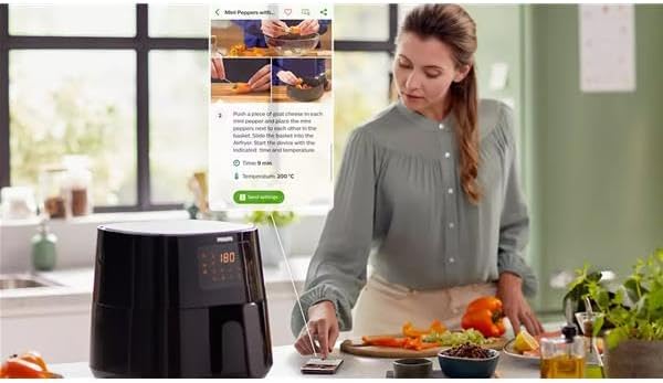 Philips Airfryer Essential XL Digital HD9280/60, Ölfreies Frittier, 1,2 kg, Rapid Air Technology, 7