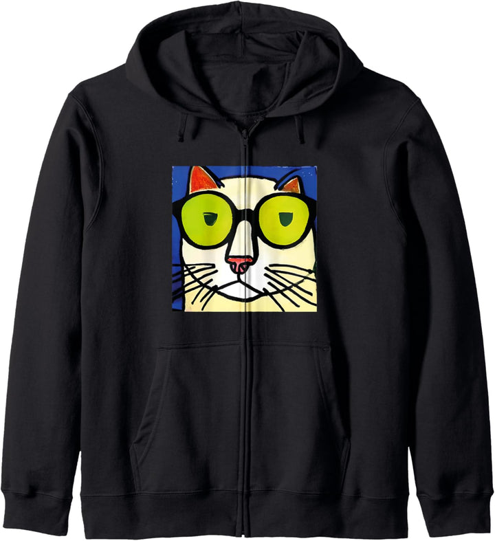 Lustige Katze Vincent van Gogh Meow Kitty Kapuzenjacke