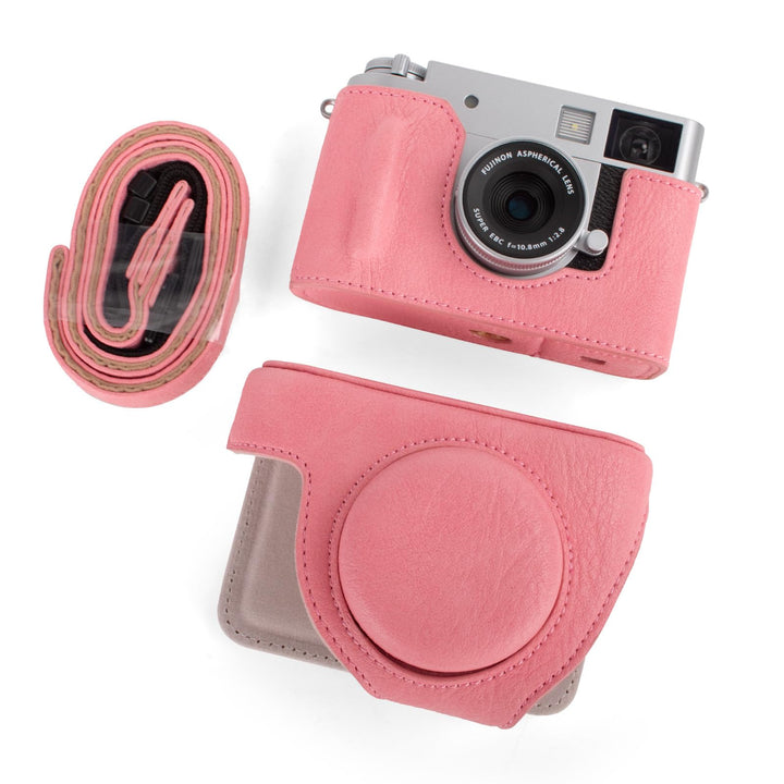 Rieibi x-Half/X-HF1 Case PU Leder Kameratasche für Fujifilm X Half Mirrorless Kamera Schutzhülle mit