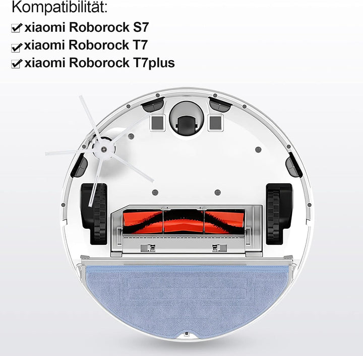 16PC Zubehör für Xiaomi Roborock S7, S7+, S7 Maxv Ultra, S7 Pro Ultra, S7 Max Ultra, S7 Maxv, S7 Plu