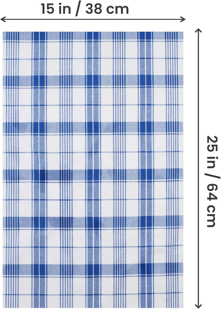 Utopia Towels 12er Karierte Geschirrtücher, 38 x 64 cm, 100% ringgesponnene Baumwolle, super saugfäh