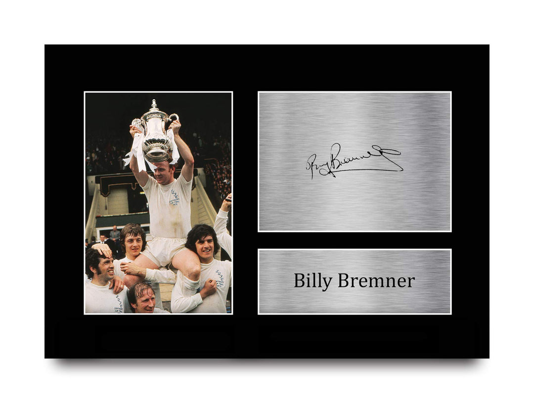 HWC Trading A4 Billy Bremner Leeds United Gifts Autogramm-Bild für Fussballfans und Fans (ungerahmt)