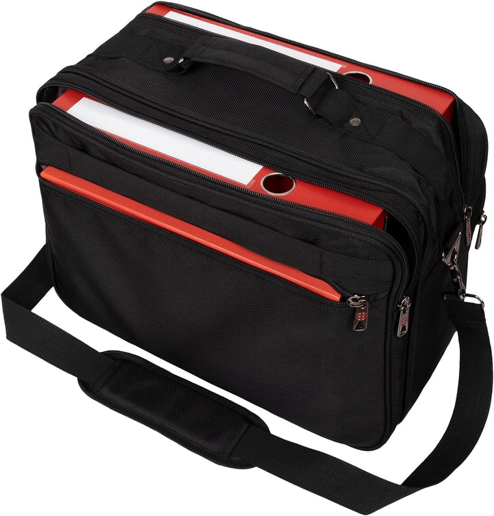 EAAKIE Arbeitstasche Umhängetasche Flugbegleiter Tasche Herrentasche Schwarz XXL