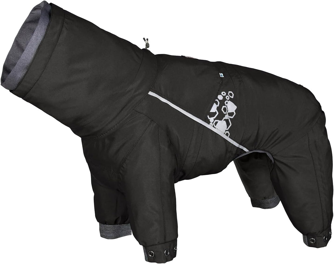 Hurtta Mudventure Overall ECO, Hunderegenmantel, Wasserdicht (Raven, 30S) 30S raven, 30S raven